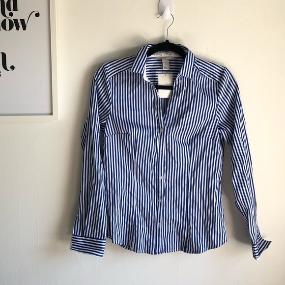 H&M Tops - H&M striped oxford